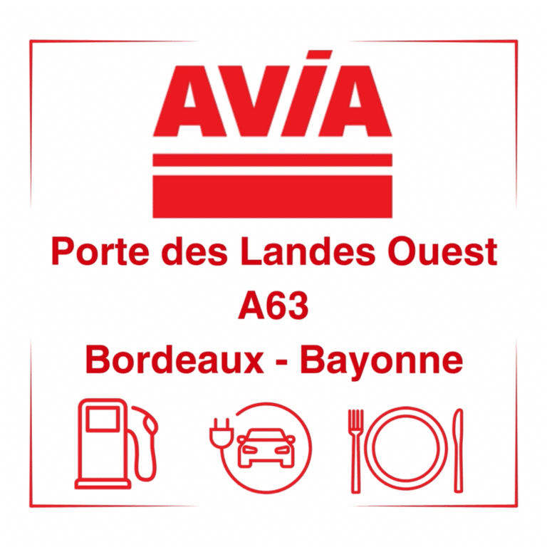 Entre Bordeaux et Bayonne sur l’A63, l’aire de Porte des Landes Ouest