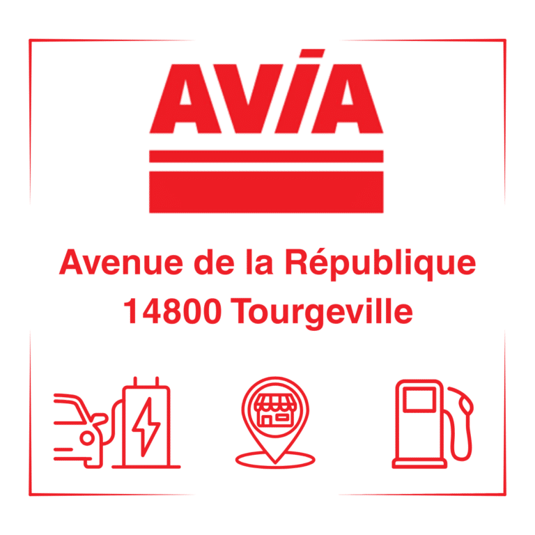 Notre station Avia de Tourgéville, à proximité de Deauville sur la Côte Fleurie.