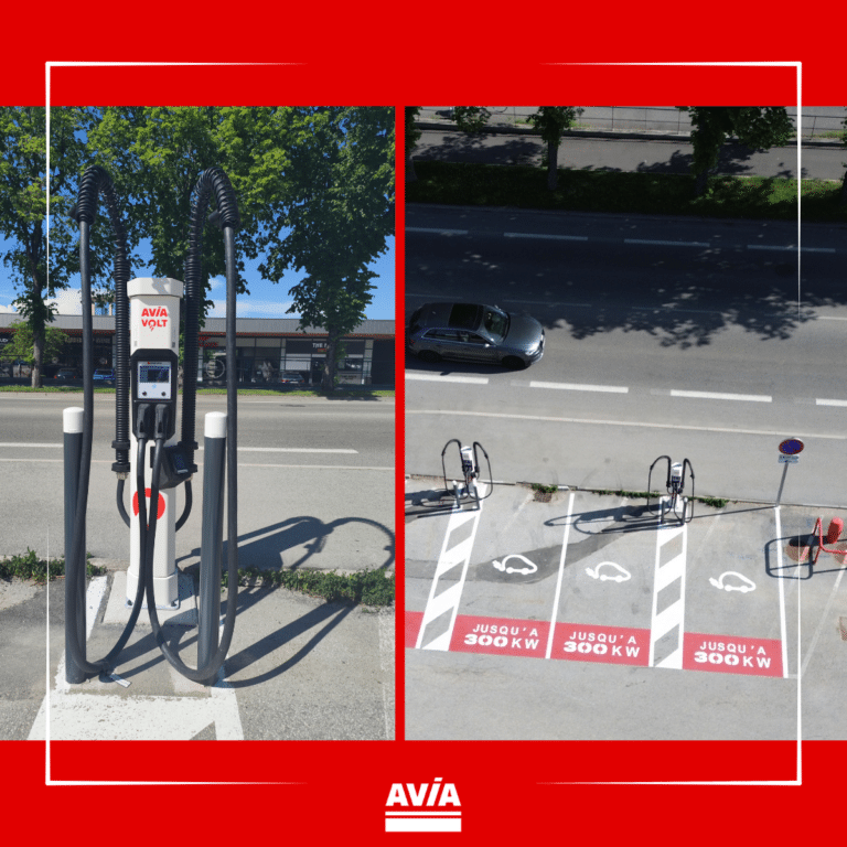 AVIA Volt, 2 nouvelles bornes de recharge au 89, rue de Salins 25300 Pontarlier.