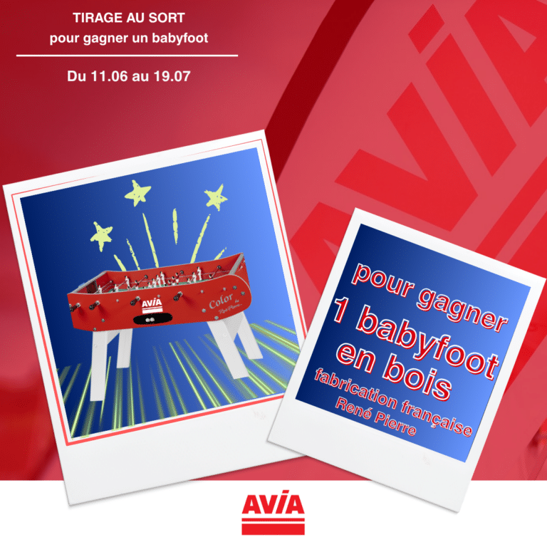 ⚽ Avis aux passionnés de foot : AVIA vous offre un babyfoot !